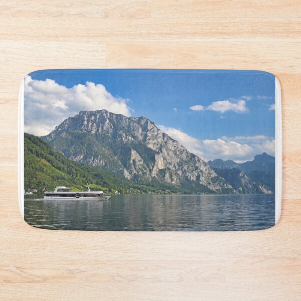 Item preview, Ferry boat sails on Lake Traun Traunsee in Upper Austria  designed and sold by goceris.