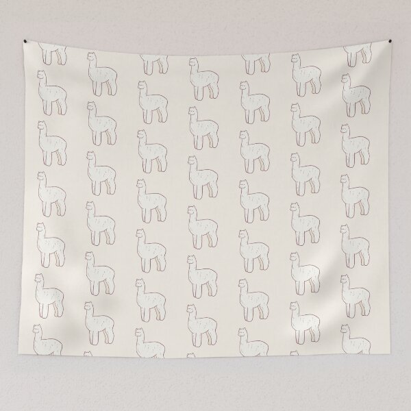 Item preview, White Lama art designed and sold by Mayarart.