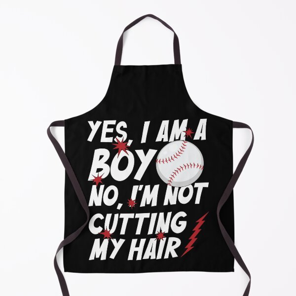 Item preview, Funny Yes, I Am a Boy No, I'm Not Cutting My Hair Baseball designed and sold by GIFTAWINE.