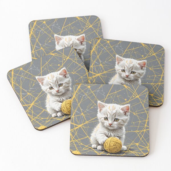 Item preview, A cute yellow white kitten designed and sold by EdwardBratton.