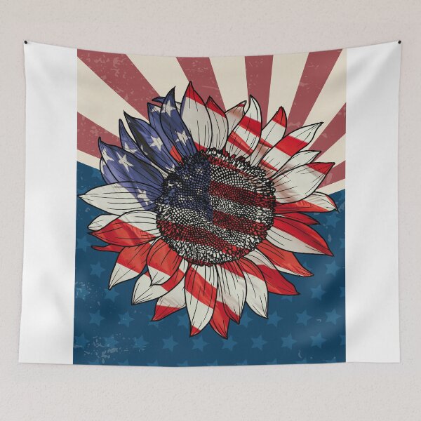 Item preview, "Sunrise Sunflower: American T-Shirt", USA T-shirts designed and sold by BeYourself1993.