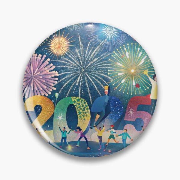 Item preview, 2025 Happy New Year Sticker designed and sold by TroveVault.