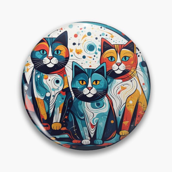 Item preview, gatos gatos artísticos designed and sold by JackFreestone.