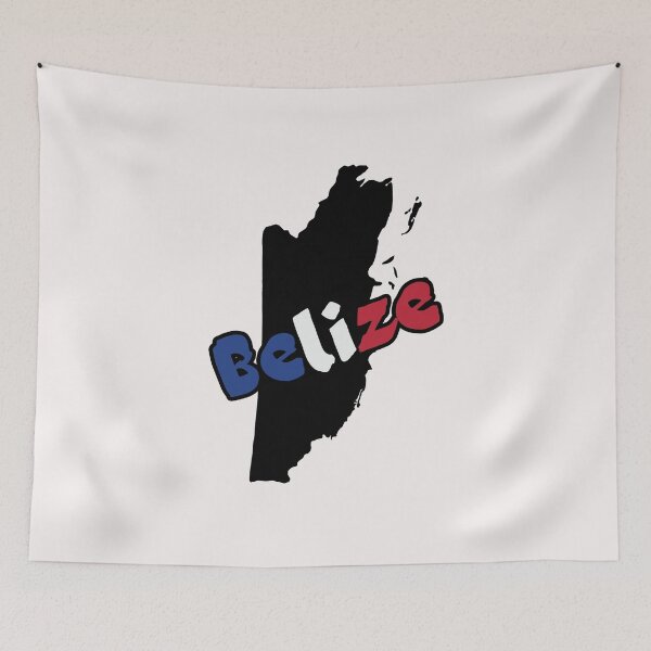 Item preview, Belize Flag Map designed and sold by AnimalsDH305.
