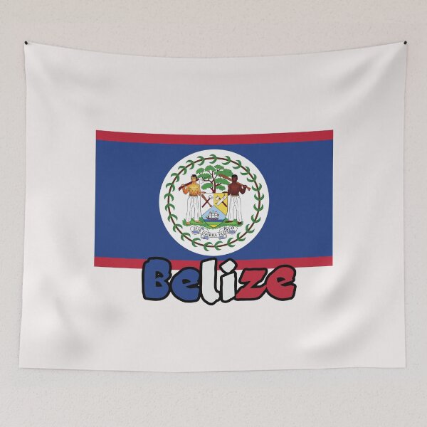 Item preview,  Belize Flag Map designed and sold by AnimalsDH305.