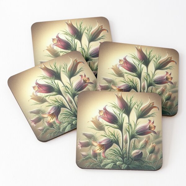 Item preview, Pasque flower: The healing power of nature in purple blossom designed and sold by FotoworldEdel.