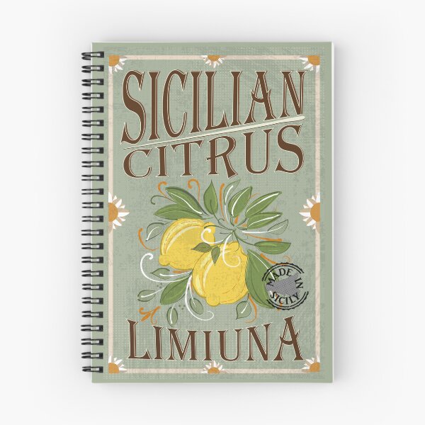 Item preview, Sicilian citrus - Limiuna - Vintage tag designed and sold by PerlaDesignArt.