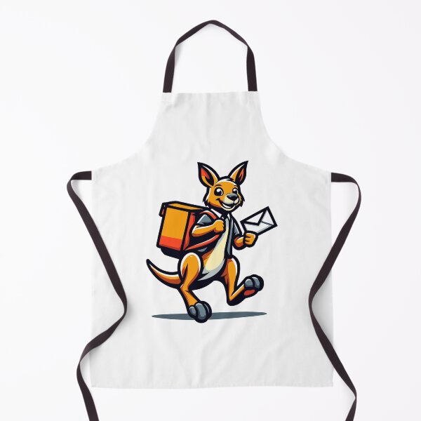 Item preview, Fast Delivery Kangaroo - Energetic Kangaroo Mail Carrier Cartoon designed and sold by Akioos.