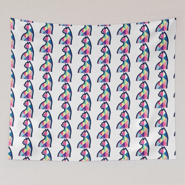 Item preview, Colorful Geometric Cat Silhouette - Modern Artistic Cat designed and sold by Akioos.