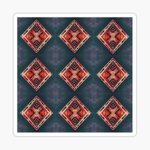 Item preview, Abstract mirror-image shard design designed and sold by Pinkgnomie.