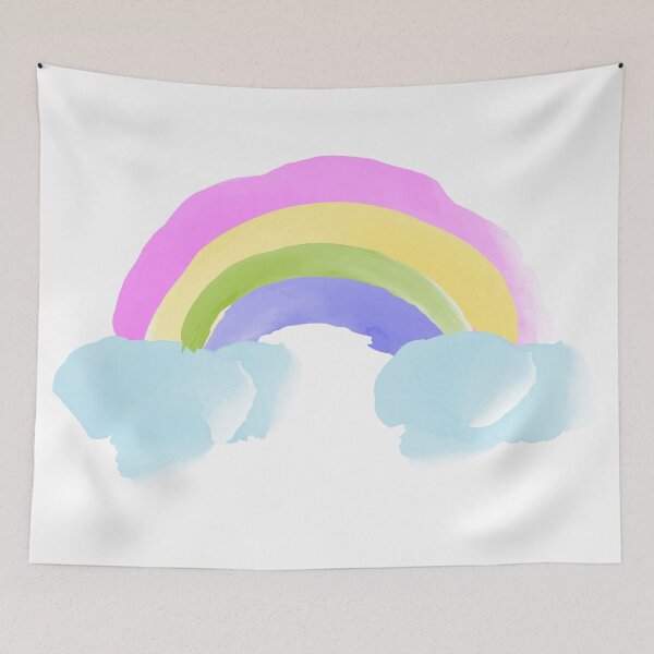 Item preview, Colourful Rainbow cute watercolour sticker designed and sold by NatalkaP.