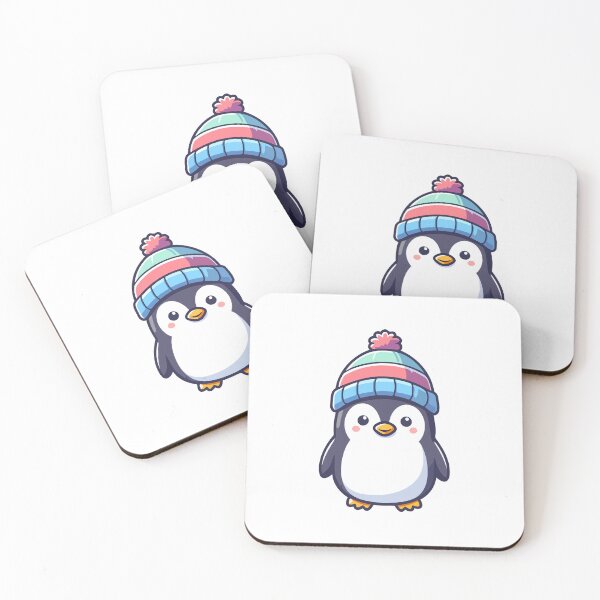 Item preview, Winter Wonderland Penguin in a Colorful Beanie designed and sold by Akioos.