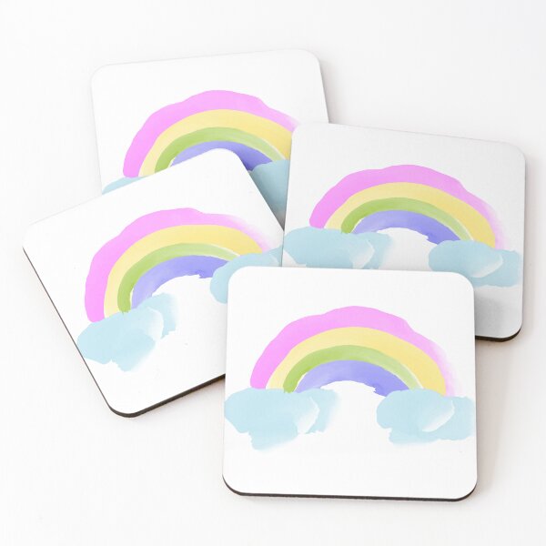 Item preview, Colourful Rainbow cute watercolour sticker designed and sold by NatalkaP.