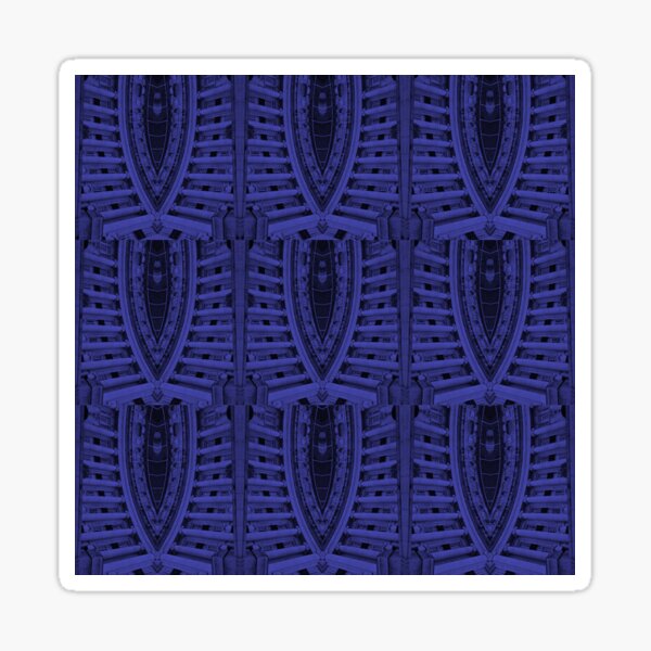 Item preview, Purple mirror-image architecture pattern designed and sold by Pinkgnomie.