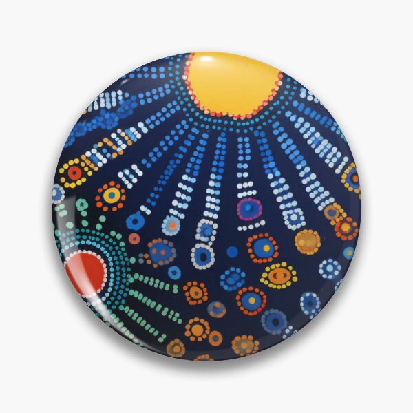 Item preview, Aboriginal Inspired Dot Art - Tribal Flowers designed and sold by GrinGalore.