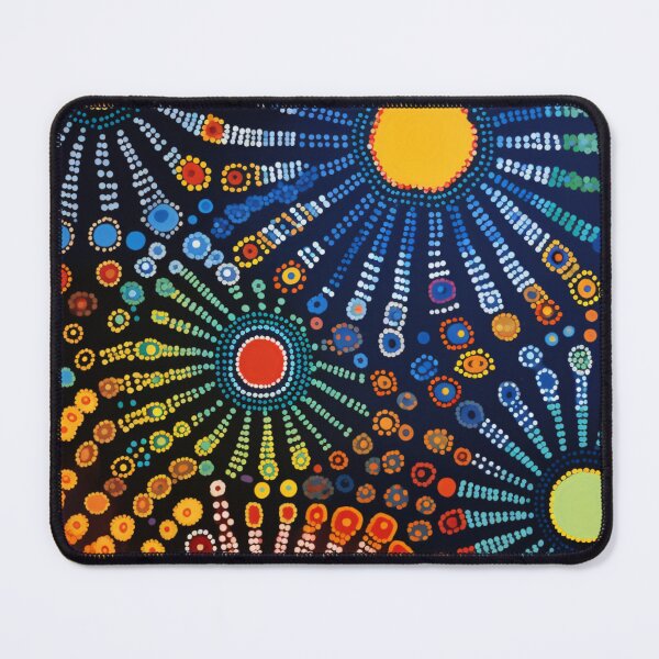 Item preview, Aboriginal Inspired Dot Art - Tribal Flowers designed and sold by GrinGalore.