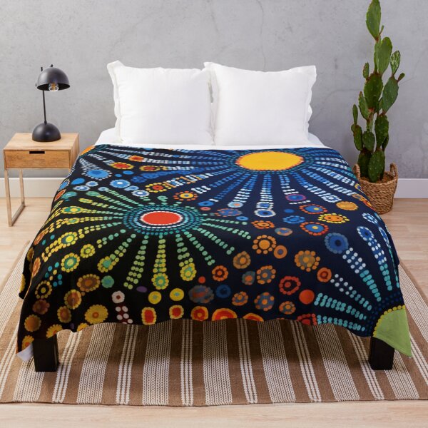 Item preview, Aboriginal Inspired Dot Art - Tribal Flowers designed and sold by GrinGalore.