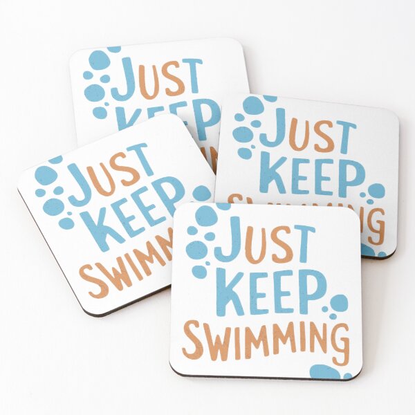 Item preview, Swimmer Quote : Just keep swimming, designed and sold by venavar.