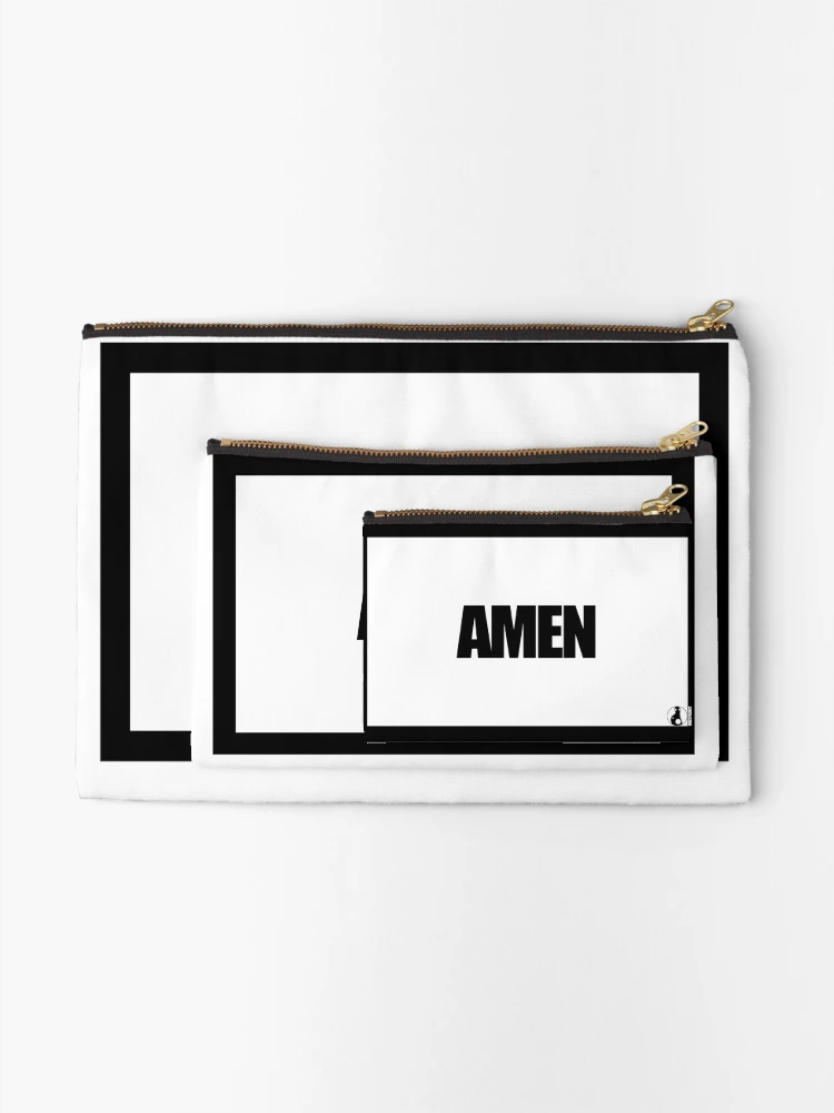 Thumbnail 2 of 4, Zipper Pouch, AMEN designed and sold by MobsProject.