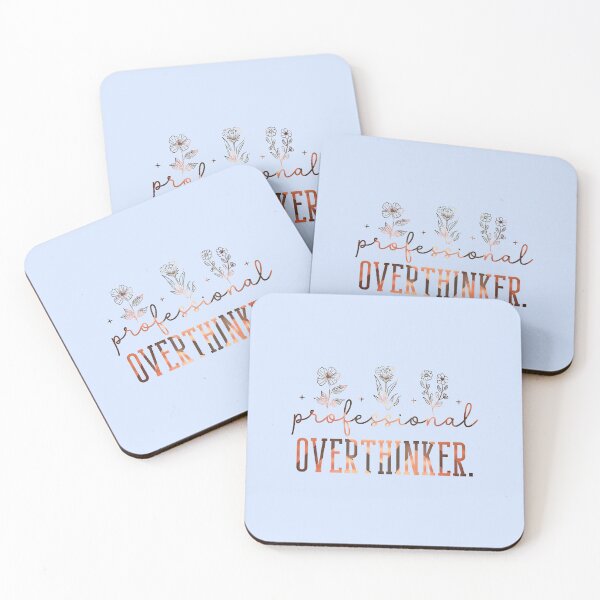 Item preview, Professional Overthinker, Analytical Mind graphic slogan, humor funny overthinking quote designed and sold by creativerooney.