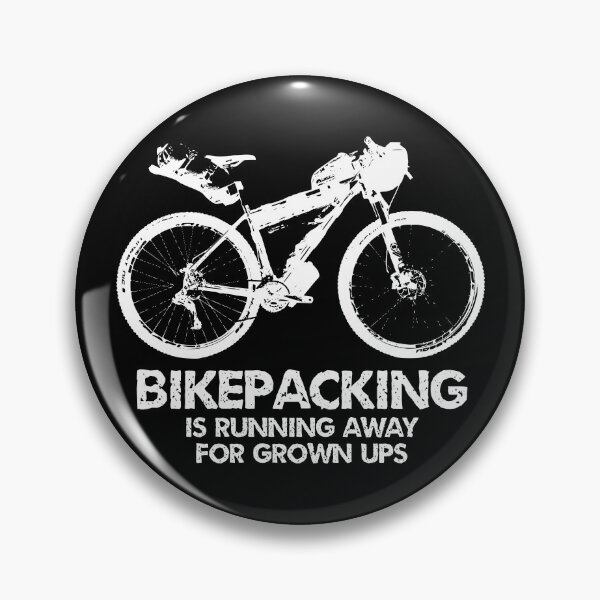 Item preview, Bikepacking Is Running Away For Grown Ups designed and sold by Esskay Designs.