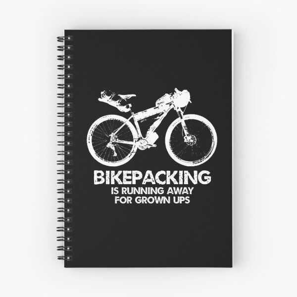 Item preview, Bikepacking Is Running Away For Grown Ups designed and sold by Esskay Designs.