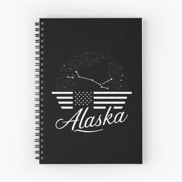 Item preview, Alaska Starry Night Skyline - Patriotic USA Flag & Constellation T-Shirt designed and sold by HOMEDESIGNPRINT.