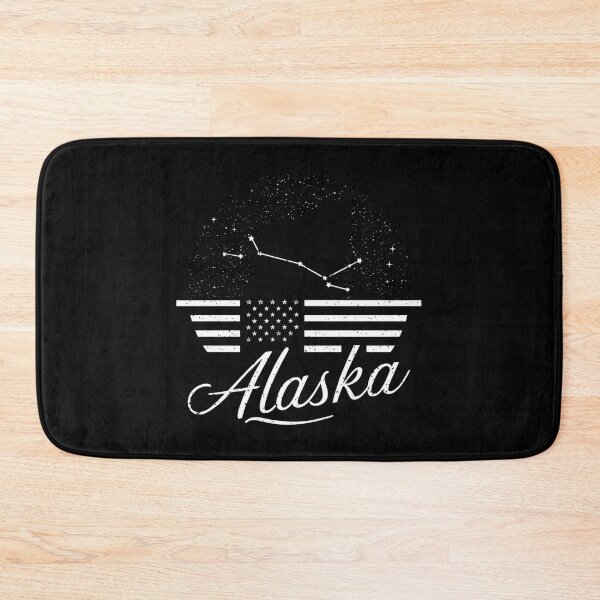Item preview, Alaska Starry Night Skyline - Patriotic USA Flag & Constellation T-Shirt designed and sold by HOMEDESIGNPRINT.