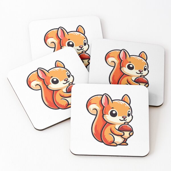 Item preview, Autumn Acorn Harvest - Adorable Squirrel Collecting Acorns designed and sold by Akioos.