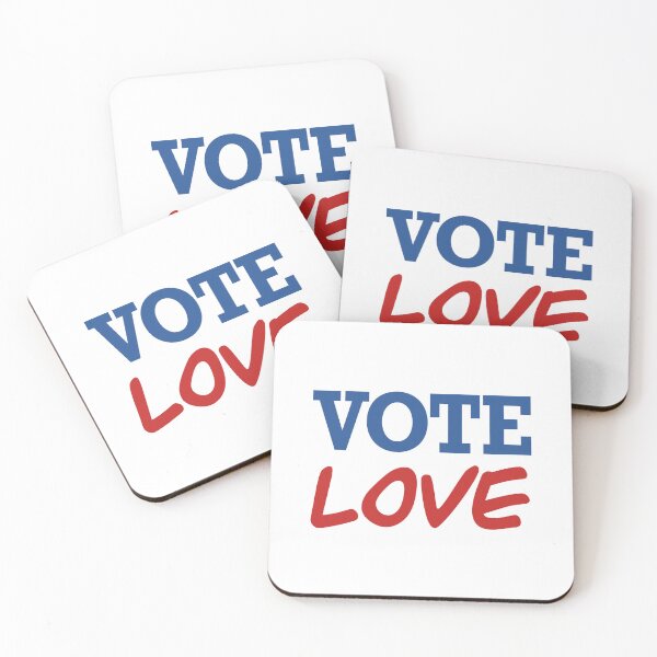 Item preview, Vote Love designed and sold by OddDuckCreation.