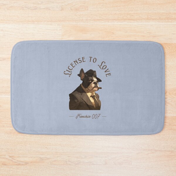 Item preview, French bulldog as a secret agent. License to love designed and sold by Tsifra.