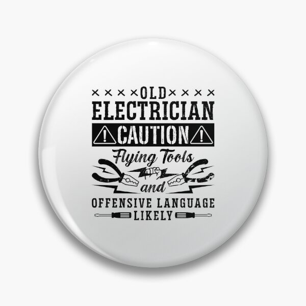Item preview, Old Electrician Caution Repair Worker Electrician designed and sold by tshirtconcepts.