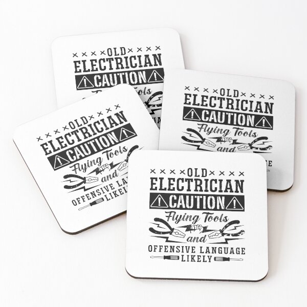 Item preview, Old Electrician Caution Repair Worker Electrician designed and sold by tshirtconcepts.
