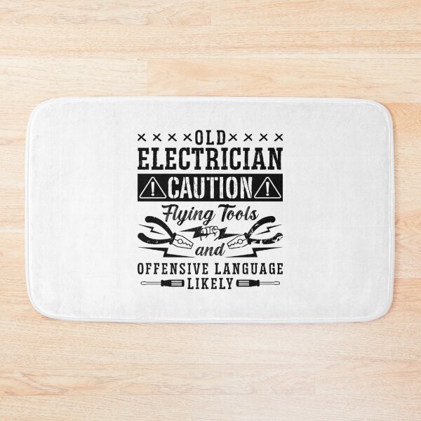 Item preview, Old Electrician Caution Repair Worker Electrician designed and sold by tshirtconcepts.