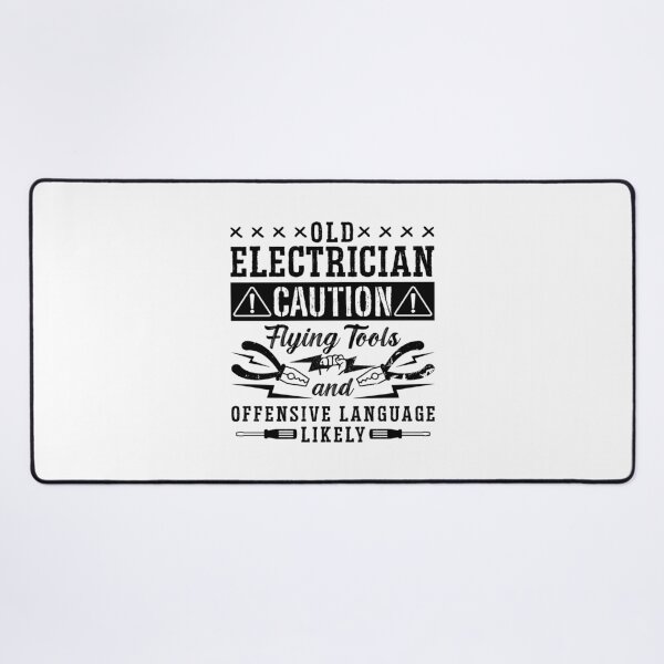Item preview, Old Electrician Caution Repair Worker Electrician designed and sold by tshirtconcepts.