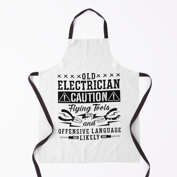 Item preview, Old Electrician Caution Repair Worker Electrician designed and sold by tshirtconcepts.