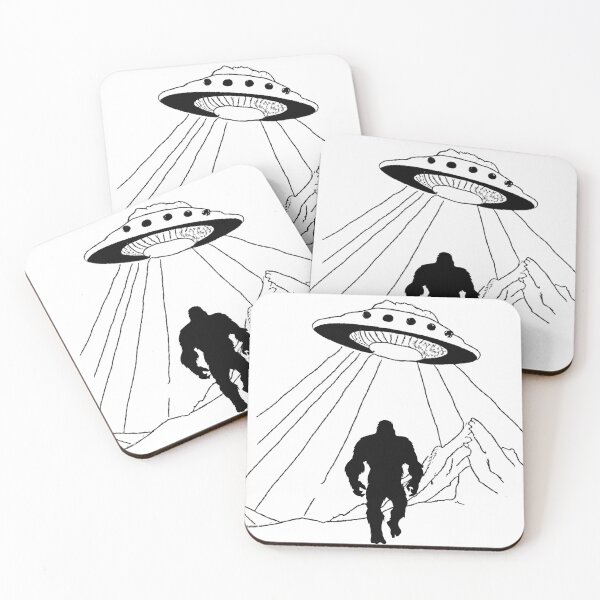 Item preview, UFO Bigfoot Gorilla Alien Design designed and sold by Teez Haven.