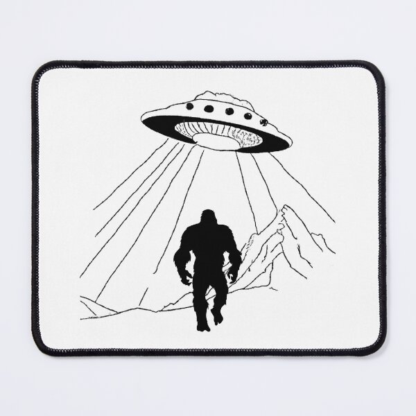 Item preview, UFO Bigfoot Gorilla Alien Design designed and sold by Teez Haven.