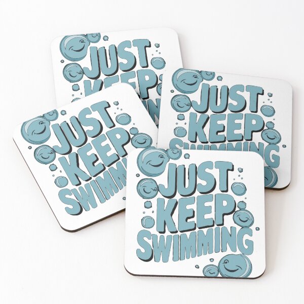 Item preview, Swimmer Quote : Just keep swimming, designed and sold by venavar.