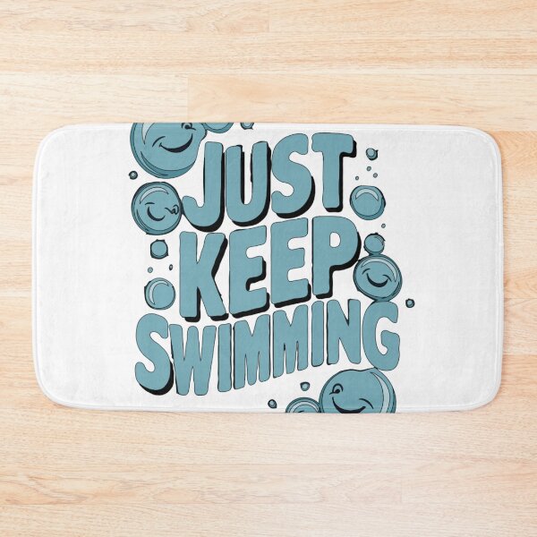 Item preview, Swimmer Quote : Just keep swimming, designed and sold by venavar.