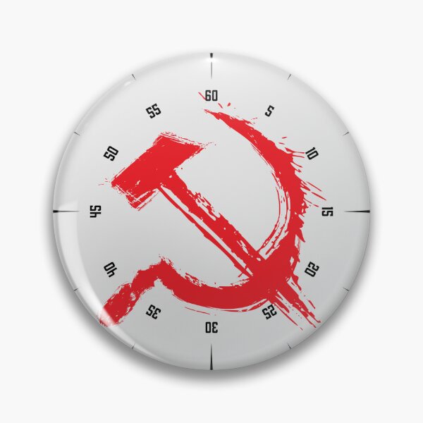 Item preview, wall clock, sickle and hammer, symbol of communism designed and sold by Numbers-Art.