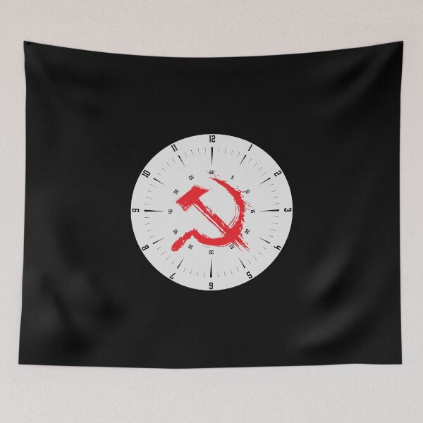 Item preview, wall clock, sickle and hammer, symbol of communism designed and sold by Numbers-Art.