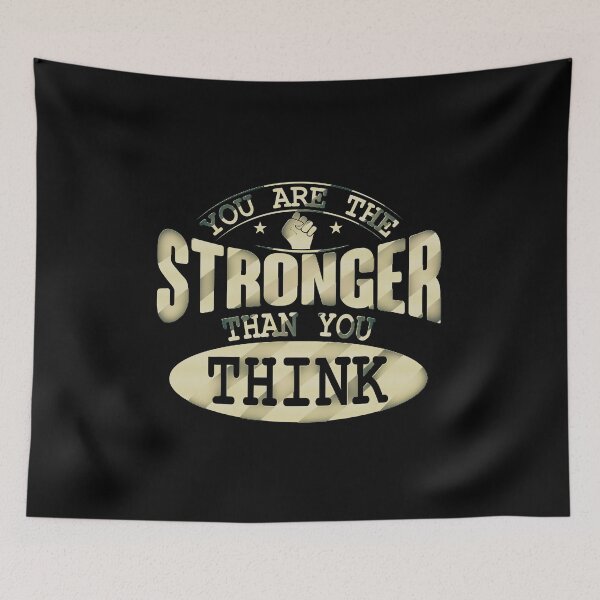 Item preview, You are stronger than you think, Motivational Quote designed and sold by creativerooney.