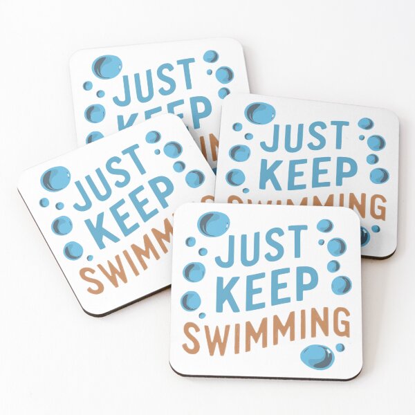 Item preview, Swimmer Quote : Just keep swimming, designed and sold by venavar.