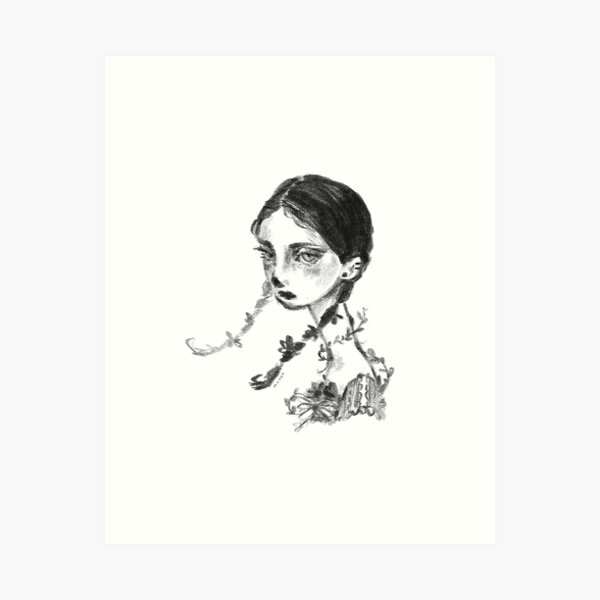 Item preview, A Girl with Braided hair designed and sold by rosymollet.