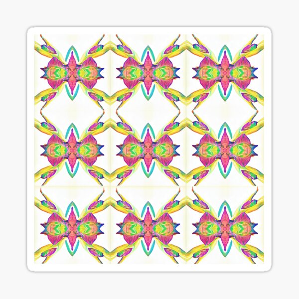 Item preview, Abstract flower mirror-image design designed and sold by Pinkgnomie.