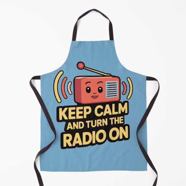 Item preview, Keep Calm And Turn The Radio On Cute Mascot designed and sold by NosandEdgy.