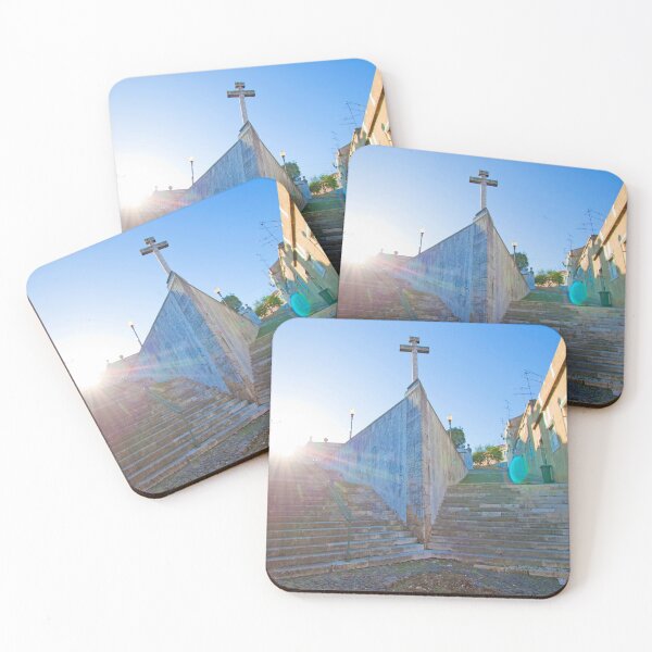 Item preview, ermida de sto. amaro resembling the bow of a boat and the stairs, waves. designed and sold by Tereza Pilar  Art.