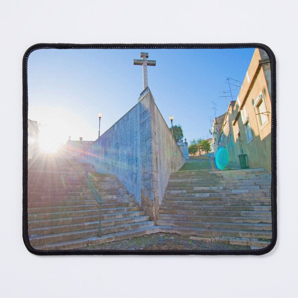Item preview, ermida de sto. amaro resembling the bow of a boat and the stairs, waves. designed and sold by Tereza Pilar  Art.