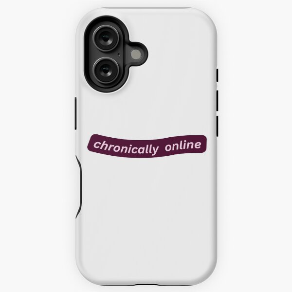 Vista previa del artículo con la obra «crónicamente en línea», diseñado y vendido por shopfromluvv.